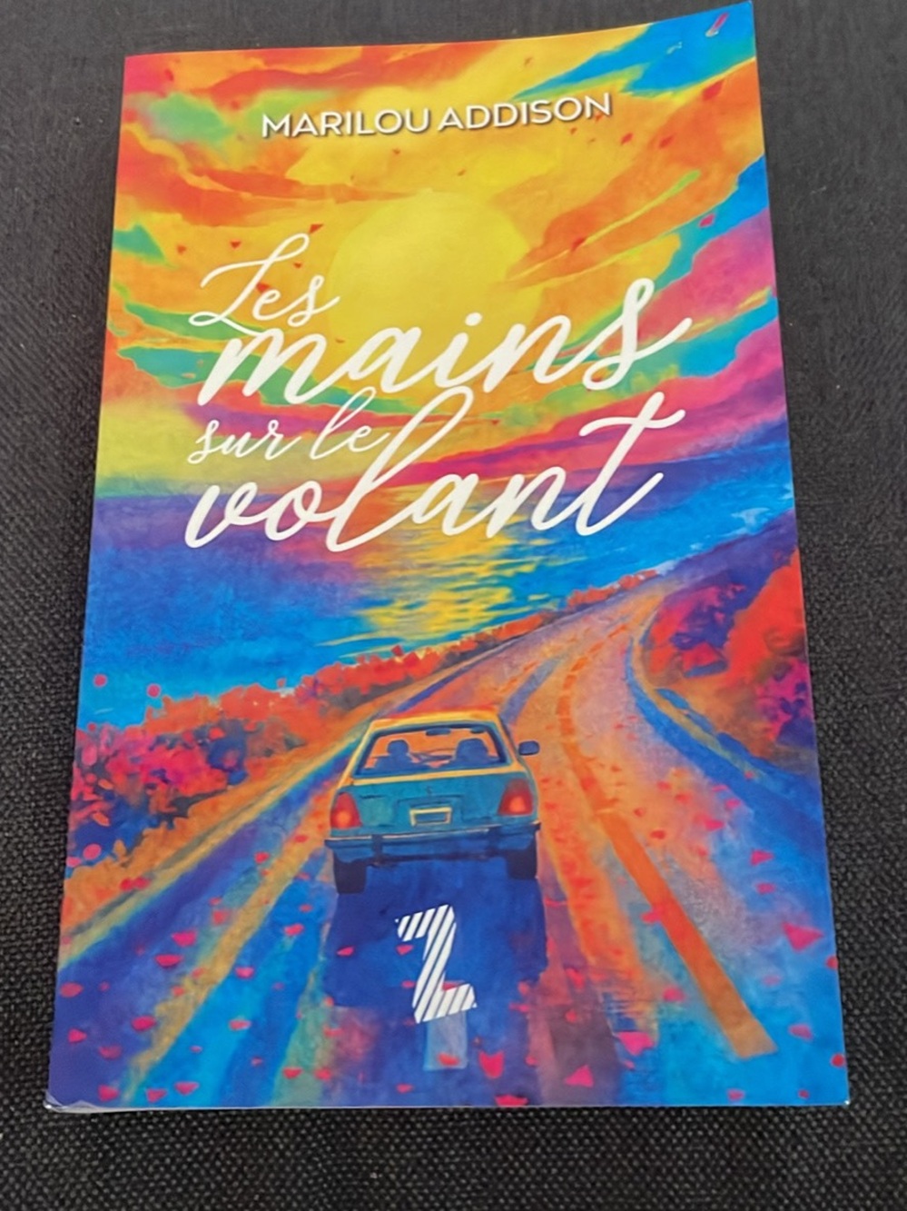 Les mains sur le volant — Colorful French book
